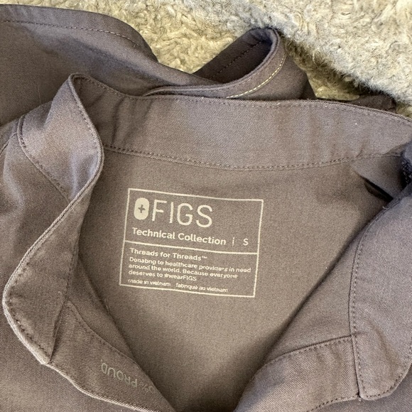 Figs Women's Gray Pride Rafaela scrub Top - Picture 2 of 3